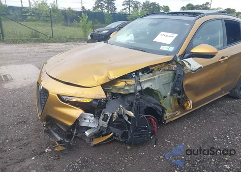 2022 Alfa Romeo Stelvio Veloce Ti Awd из США, поврежденный, VIN ZASPAKBNXN7D26328